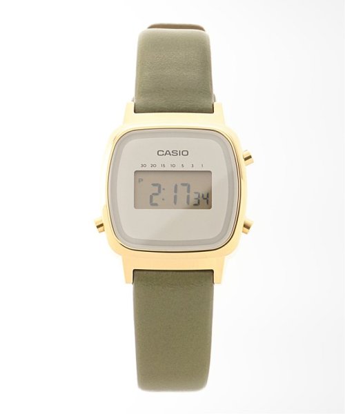 HIROB Ladys(ヒロブ　レディース)/【CASIO / カシオ】LA670WFL－3JF2 Olive/ゴールド