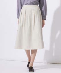 J.PRESS LADIES（LARGE SIZE）(J．プレス　レディス（大きいサイズ）)/【洗える】RENU ソフトタイプライター スカート/ライトベージュ系