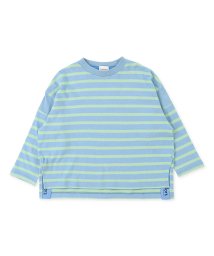 GROOVY COLORS/ボーダーサイドスリット WIDE Tシャツ/505835823