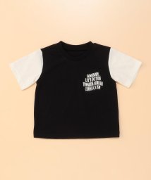 COMME CA ISM KIDS(コムサイズム（キッズ）)/ロゴプリント 半袖Tシャツ(ベビーサイズ)/ブラック