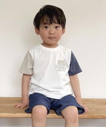 COMME CA ISM KIDS(コムサイズム（キッズ）)/ロゴプリント 半袖Tシャツ(ベビーサイズ)/ホワイト