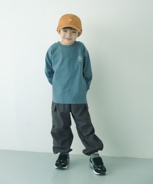 green label relaxing （Kids）(グリーンレーベルリラクシング（キッズ）)/TJ タッサーカーゴパンツ 100cm－130cm/DKGRAY