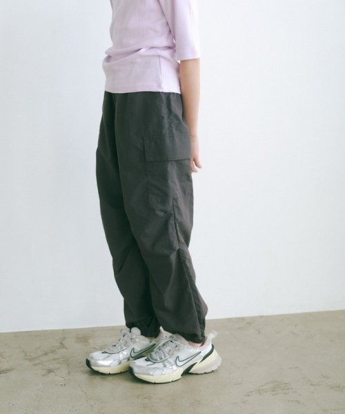 green label relaxing （Kids）(グリーンレーベルリラクシング（キッズ）)/TJ タッサーカーゴパンツ 140cm－160cm/DKGRAY