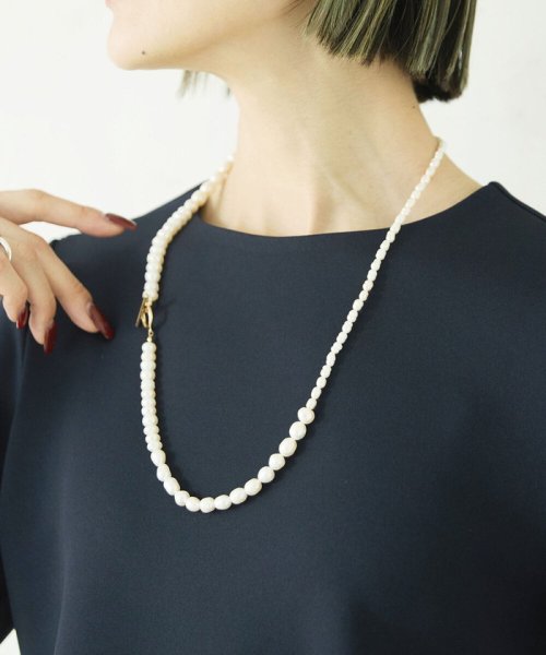 [YURI KOBAYASHIコラボ]淡水パールマルチウェイネックレス（ロング） YURI SPRING with