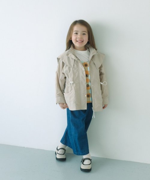 green label relaxing （Kids）(グリーンレーベルリラクシング（キッズ）)/TJ トレンチテイスト ブルゾン  － はっ水 － 110cm－130cm/BEIGE