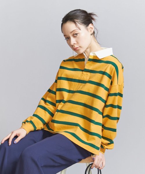 BEAUTY&YOUTH UNITED ARROWS(ビューティーアンドユース　ユナイテッドアローズ)/【別注】＜REMI RELIEF＞ラガーシャツ/YELLOW