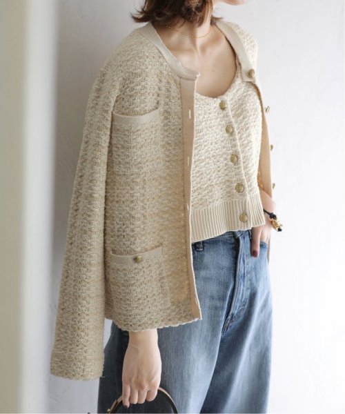 【セットアップ対応商品】ニットツィードジャケット 身長