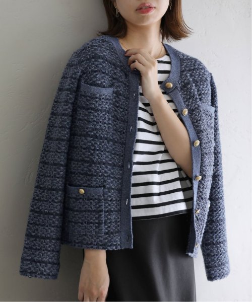 【セットアップ対応商品】ニットツィードジャケット 身長