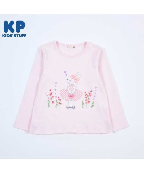 KP(ケーピー)/KP(ケーピー)スイートピーmimiちゃんの長袖Tシャツ(100～130)/ライトピンク