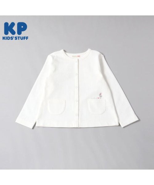 KP(ケーピー)/KP(ケーピー)mimiちゃんセーラー衿のカーディガン(110～130)/オフホワイト