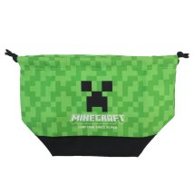 cinemacollection/マインクラフト ランチ巾着 マチ付き巾着 低学年 グリーン 新入学 Minecraft ニシオ 新学期準備雑貨 ゲームキャラクター グッズ /505921737