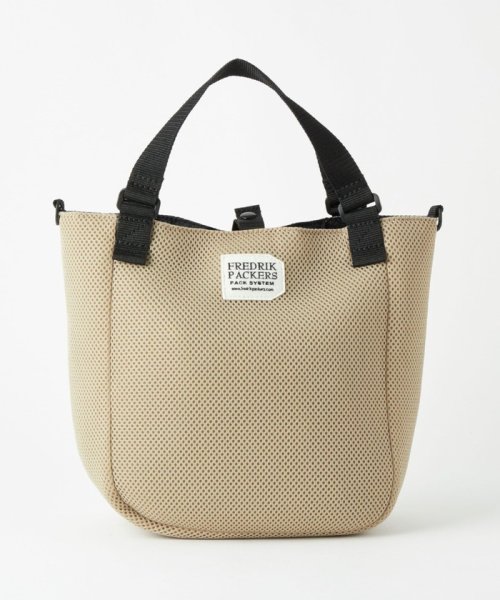 green label relaxing(グリーンレーベルリラクシング)/【別注】＜FREDRIK PACKERS＞メッシュ バッグ/BEIGE