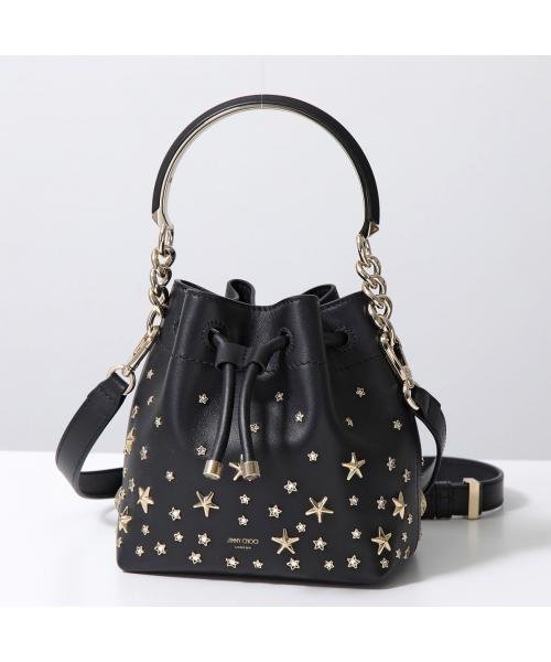 JIMMY CHOO(ジミーチュウ)/Jimmy Choo ショルダーバッグ BON BON BUCKET/S CZN/ブラック