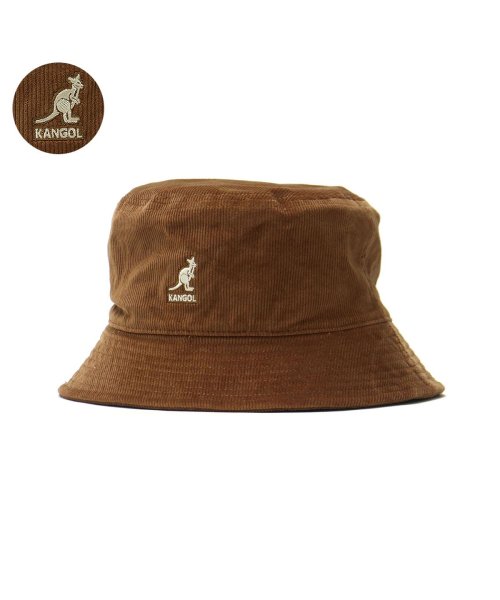 KANGOL(KANGOL)/カンゴール バケットハット 大きいサイズ KANGOL 帽子 バケハ コーデュロイ 洗える CORD BUCKET 107－169012 233－069625/ブラウン