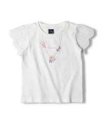 Crescent/【子供服】 crescent (クレセント) 刺繍入り袖レース半袖Tシャツ 80cm～140cm N42815/505927611