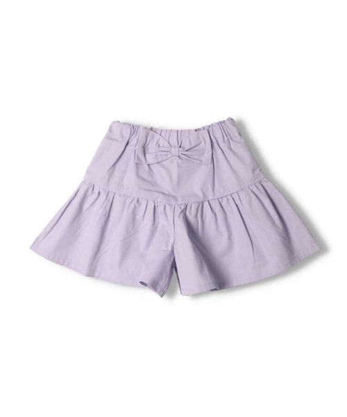 Crescent(クレセント)/【子供服】 crescent (クレセント) ドット・水玉・小花・無地キュロットパンツ 80cm～130cm N43119/ラベンダー