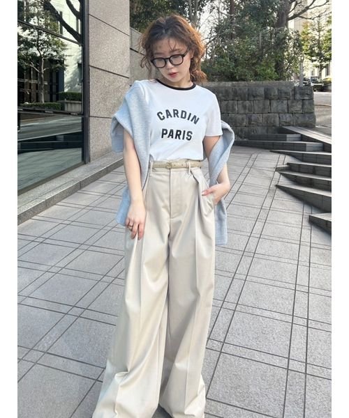 【pierre cardin】タックワイドチノパンツ cardin 予めご了承ください