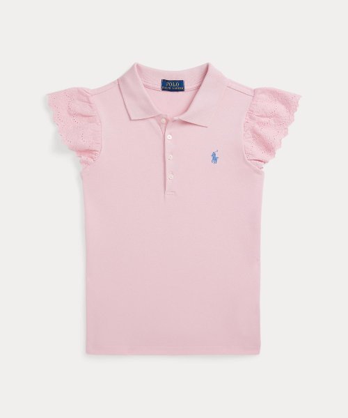 POLO RALPH LAUREN(POLO RALPH LAUREN)/(ガールズ 7才～16才)アイレット ストレッチ メッシュ ポロシャツ/650ピンク