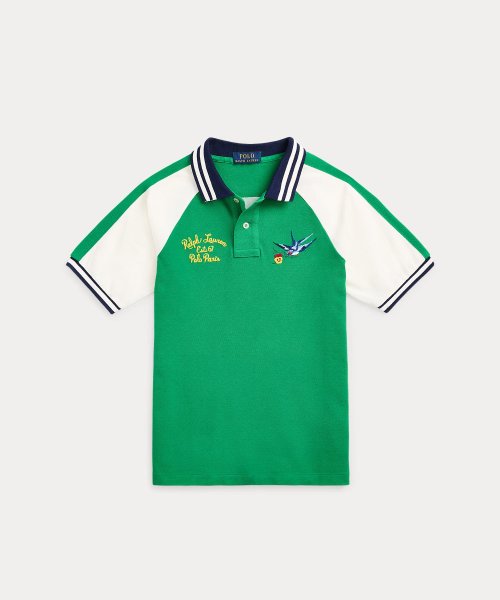 POLO RALPH LAUREN(POLO RALPH LAUREN)/(ボーイズ 8才～20才)パリエンブロイダリー コットン メッシュ ポロシャツ/300グリーン