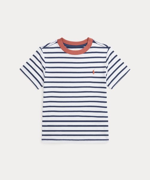 POLO RALPH LAUREN(POLO RALPH LAUREN)/(ボーイズ 2才～7才)ストライプド コットン ジャージー Tシャツ/400ブルー