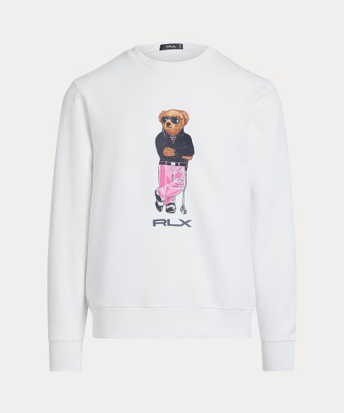 （RLX）Polo ベア ダブルニット スウェットシャツ Cotton TM 98％ ポリウレタン 2％