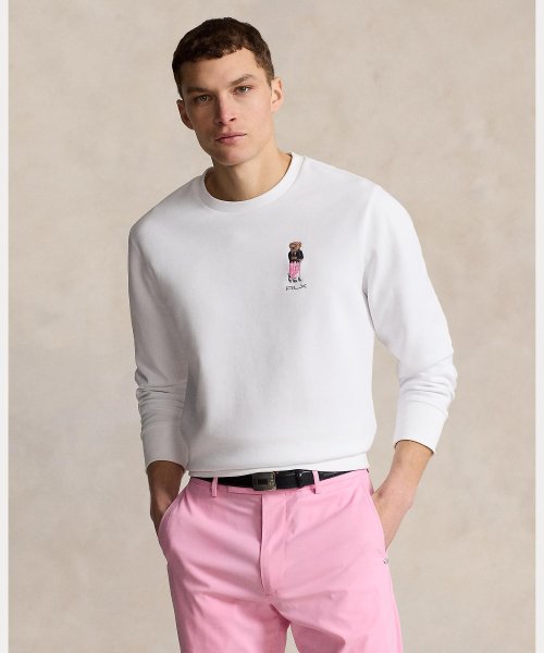 （RLX）Polo ベア ダブルニット スウェットシャツ Cotton TM 98％ ポリウレタン 2％