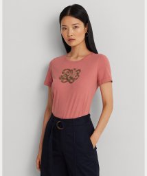 LAUREN RALPH LAUREN/ビーデッドロゴ コットンブレンドジャージー Tシャツ/505928153