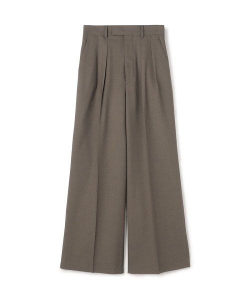 トロピカルウール 2タックワイドスラックス 