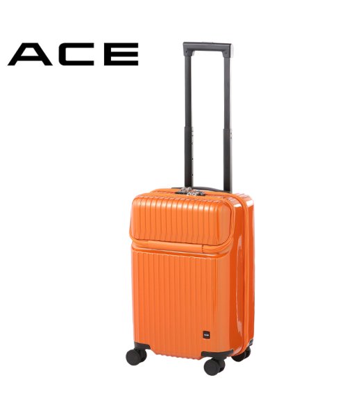 ACE(エース)/エース スーツケース 機内持ち込み Sサイズ 34L 軽量 小型 小さめ トップオープン ストッパー タッシェ ACE tache 06536/オレンジ