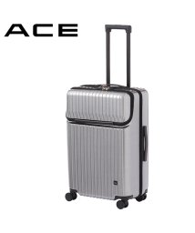ACE(エース)/エース スーツケース Mサイズ 59L トップオープン フロントオープン ストッパー付き ACE 06537 キャリーケース キャリーバッグ/ブラック系1