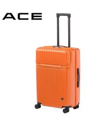 ACE(エース)/エース スーツケース Mサイズ 59L トップオープン フロントオープン ストッパー付き ACE 06537 キャリーケース キャリーバッグ/オレンジ