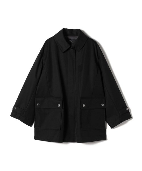 Primary Navy Label:〈手洗い可能〉ボンディング ステンカラー コート Primary Navy Label