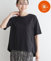 ikka(イッカ)/コットンUSA半袖Tシャツ/ブラック