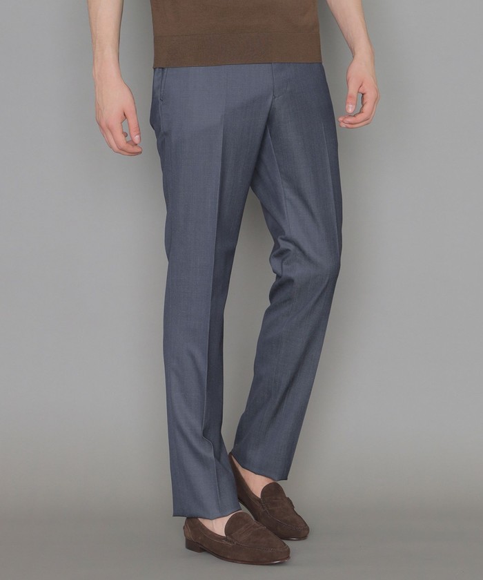 【新品未使用】マッキントッシュロンドン スラックス タグ付き M New Adjustable Fit】ウールチェックスラックス