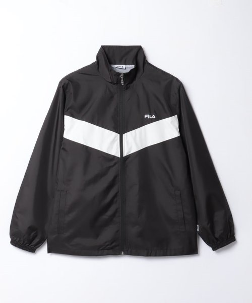 FILA（Casual Men）(フィラ（カジュアル　メンズ）)/【セットアップ対応商品】【カジュアルウェア】 ディスポ/裏メッシュ 切替ウィンドジャケット メンズ/ブラック