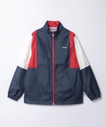 FILA（Casual）(フィラ（カジュアル）)/【セットアップ対応商品】【カジュアルウェア】 ディスポ/裏メッシュ 切替ウィンドジャケット レディース/ネイビー