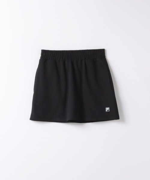 FILA（Casual）(フィラ（カジュアル）)/【セットアップ対応商品】【カジュアルウェア】 TCミニ裏毛 ミニスカート レディース/ブラック