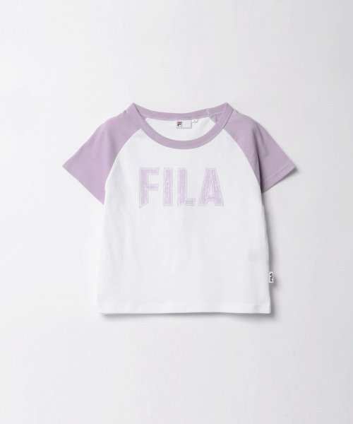 FILA（Casual）(フィラ（カジュアル）)/【カジュアルウェア】 TC天竺 ベースボール半袖チビT レディース/ラベンダー