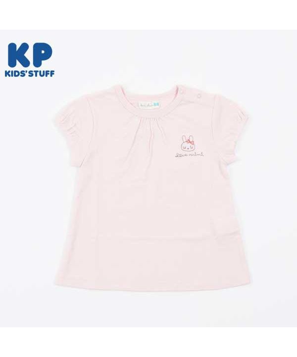 KP(ケーピー)mimiちゃんセーラー衿の半袖Tシャツ(80～90)