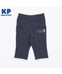 KP(ケーピー)/KP(ケーピー)デニム風ニットツイル裾ロールアップ7分丈パンツ(80～90)/ネイビー
