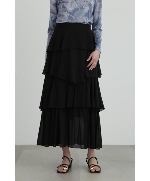 コットンシフォンランダムティアードスカート 人気・おすすめ｜使いやすい・旅行におすすめ 品質保証 全国発送 在庫限り