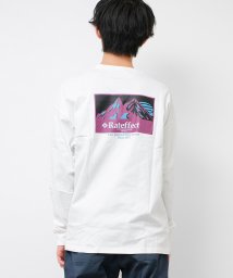 RAT EFFECT(ラット エフェクト)/ART MOUNTAIN ロングTシャツ/オフホワイト