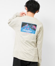 RAT EFFECT(ラット エフェクト)/ART MOUNTAIN ロングTシャツ/グレー