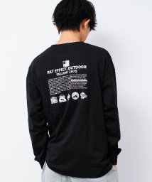 RAT EFFECT(ラット エフェクト)/FELLOW1975 ロングTシャツ/ブラック