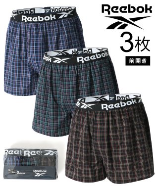 MARUKAWA/【Reebok】リーボック 大きいサイズ 3L 4L 5L 6L メンズ 前開きトランクス 3枚組 インナー 下着 アンダーウエア/505931529