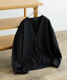 ITEMS URBANRESEARCH(アイテムズアーバンリサーチ（メンズ）)/『接触冷感』ハイストレッチナイロン R.ドットボタン カーディガン/BLK