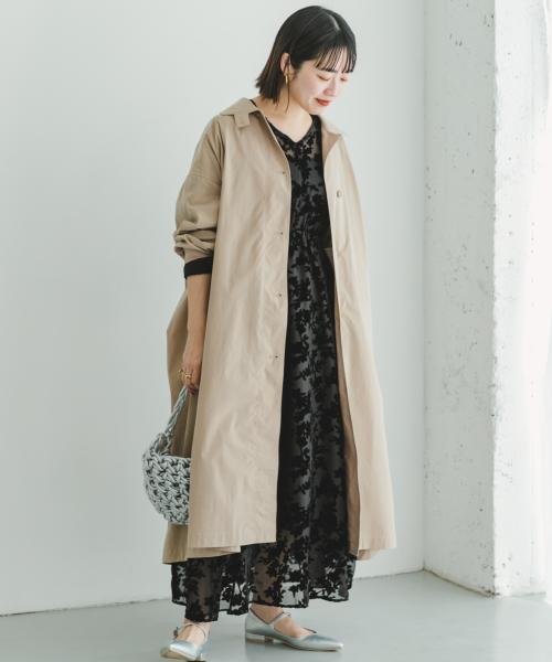 ITEMS URBANRESEARCH(アイテムズ アーバンリサーチ（レディース）)/ステンカラービッグコート/BEG