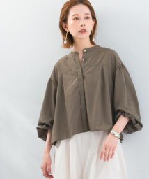 URBAN RESEARCH ROSSO(URBAN　RESEARCH　ROSSO)/UVカットギャザーボリュームシャツブラウス/K/BROWN