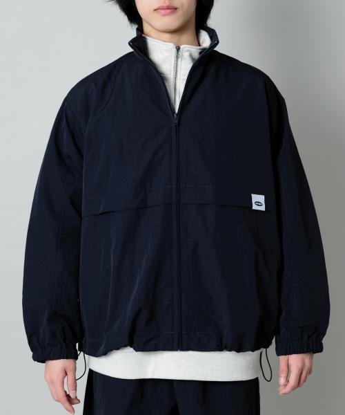 SENSE OF PLACE by URBAN RESEARCH(センスオブプレイス バイ アーバンリサーチ)/ddp　NYLON TRACK JACKET Briac2/BLACK