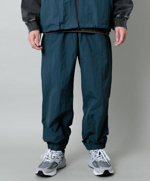 SENSE OF PLACE by URBAN RESEARCH(センスオブプレイス バイ アーバンリサーチ)/ddp　NYLON WIDE PANTS Elodie/BLUE